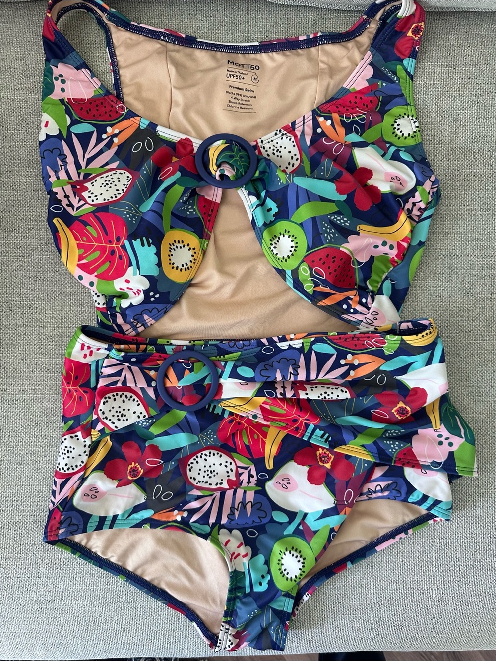 MOTT50 - Tropical two piece swimsuit